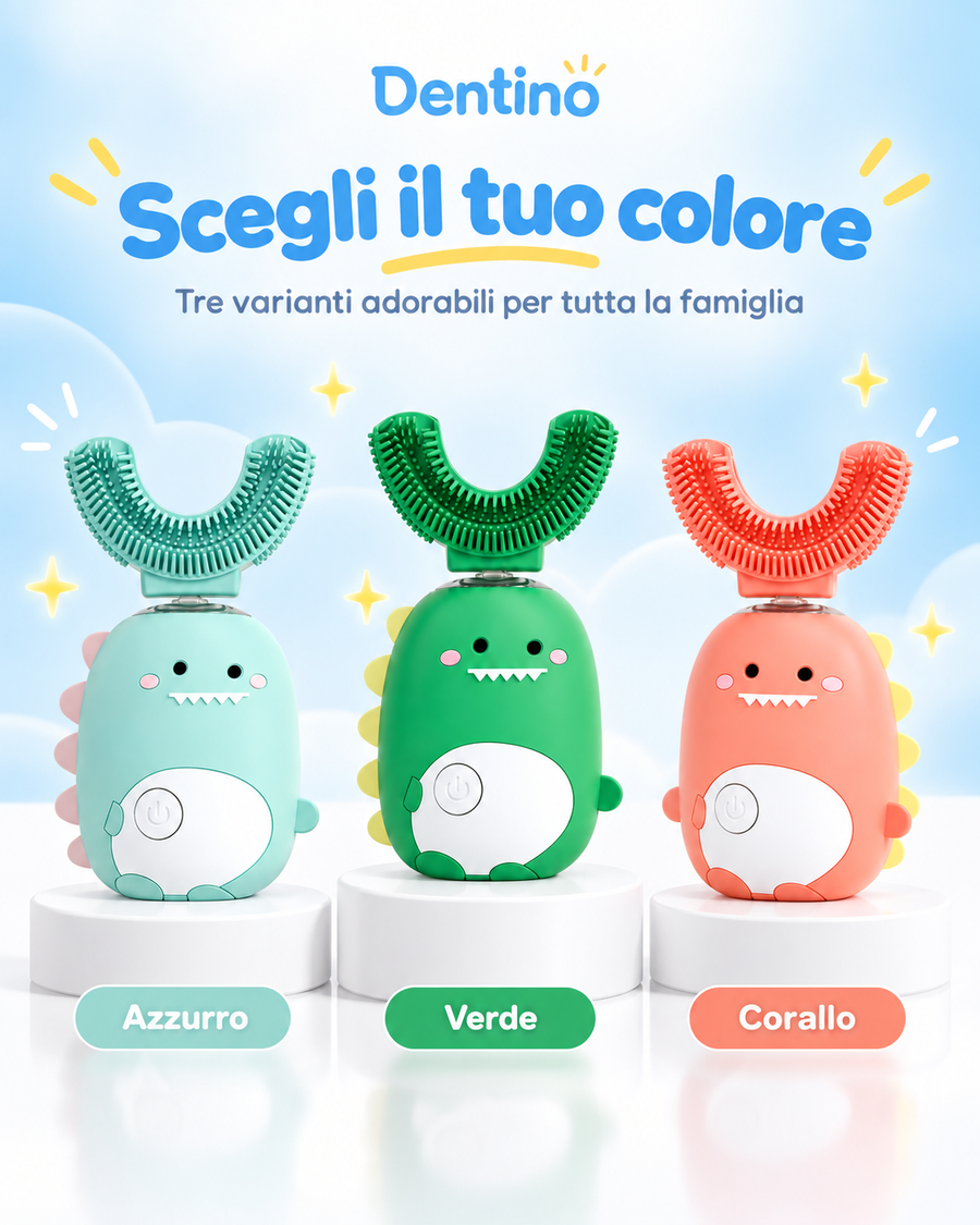 Dentino – Spazzolino Elettrico a U per Bambini