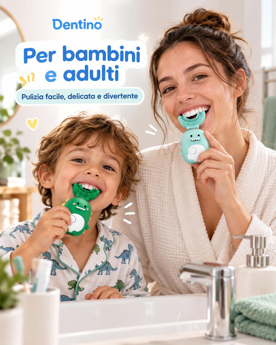 Dentino – Spazzolino Elettrico a U per Bambini